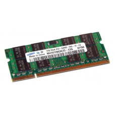 БУ Оперативна пам`ять 1 ГБ, DDR2, для ноутбуків, Samsung (667 МГц, 1.8 В, CL5, M470T2953EZ3-CE6)