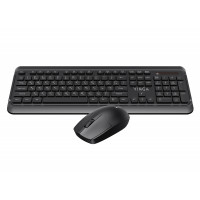 Комплект (клавіатура та миша) Vinga KBSW-110 Black, бездротовий, USB, чорний