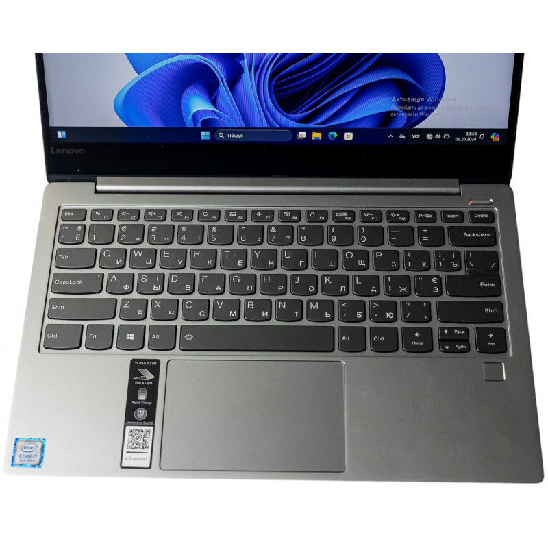 БУ Ноутбук 13.3" Lenovo Yoga S730, Core i7-8565U (1.8ГГц) 16GB LPDDR3, Intel HD, 512Gb SSD M.2