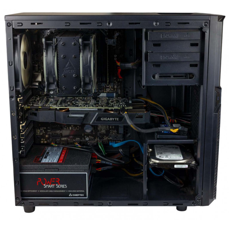 AS-IT Gaming PC, Core i9-9900KF, GTX 1070(8GB), H370, 16GB DDR4, 240GB SSD, 1TB HDD, 750W