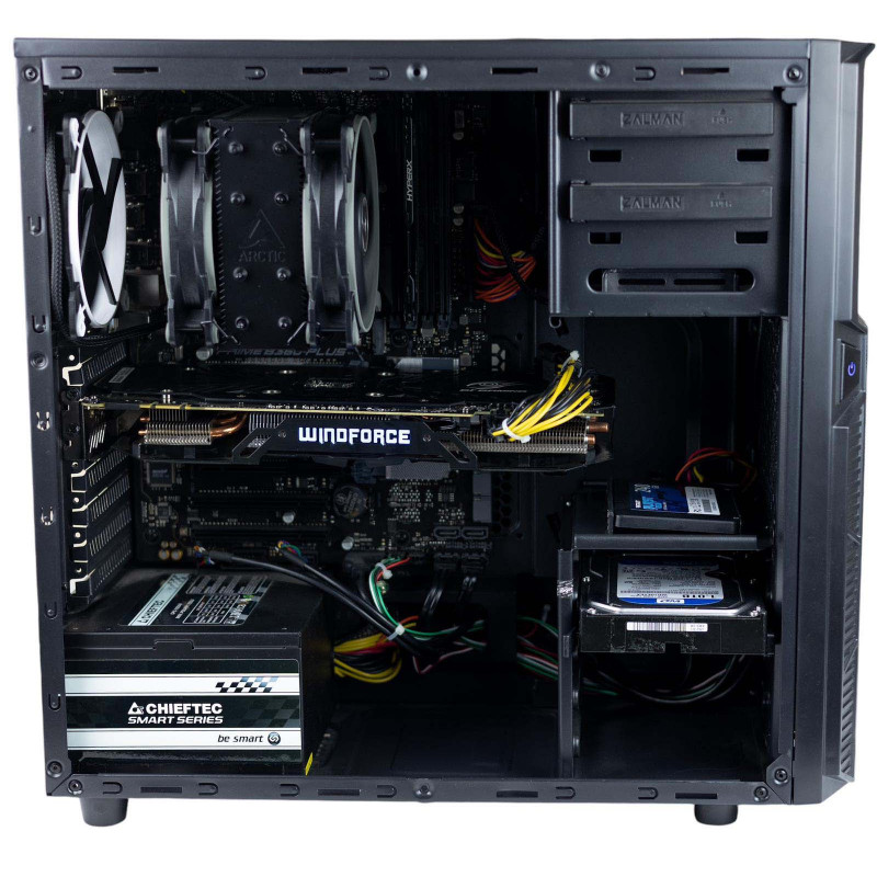 AS-IT Gaming PC, Core i9-9900KF, GTX 1070(8GB), B360, 16GB DDR4, 240GB SSD, 1TB HDD, 700W