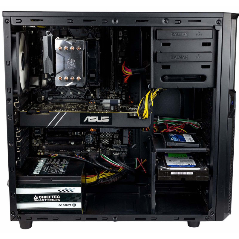 AS-IT Gaming PC, Core i9-9900KF, GTX 1070(8GB), H370, 16GB DDR4, 240GB SSD, 1TB HDD, 700W