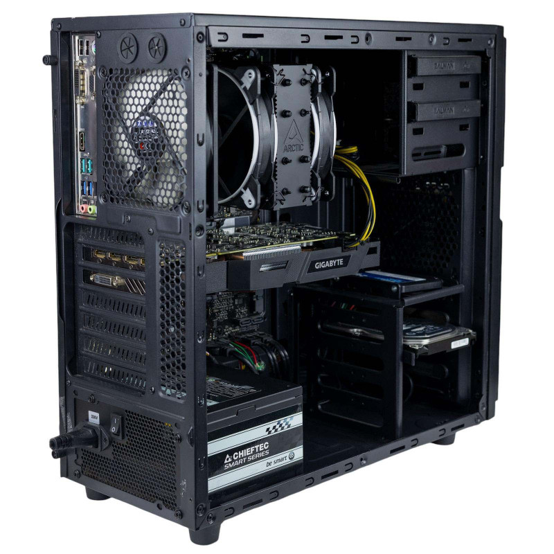 AS-IT Gaming PC, Core i9-9900KF, GTX 1070(8GB), H370, 32GB DDR4, 240GB SSD, 1TB HDD, 700W