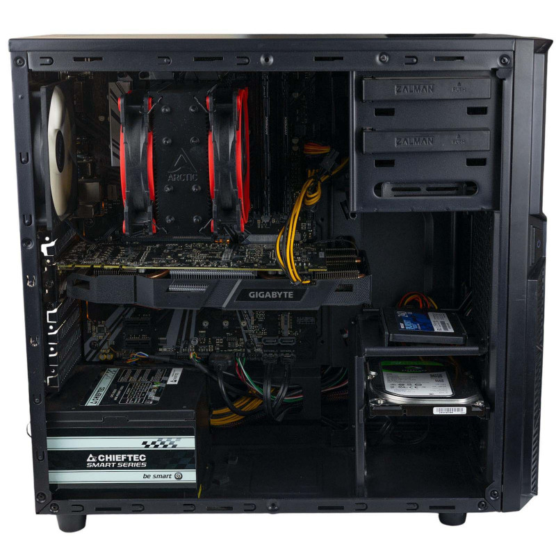 AS-IT Gaming PC, Core i9-9900KF, GTX 1070(8GB), Z370, 32GB DDR4, 240GB SSD, 1TB HDD, 700W