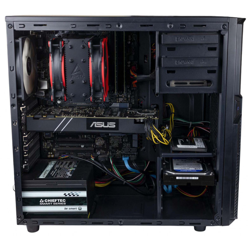 AS-IT Gaming PC, Core i9-9900KF, GTX 1070(8GB), H370, 32GB DDR4, 240GB SSD, 1TB HDD, 700W