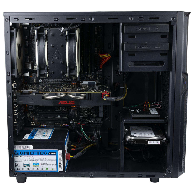 AS-IT Gaming PC, Intel i9-9900KF, GTX 1070(8GB), B360, 32GB DDR4, 480GB SSD, 1TB HDD