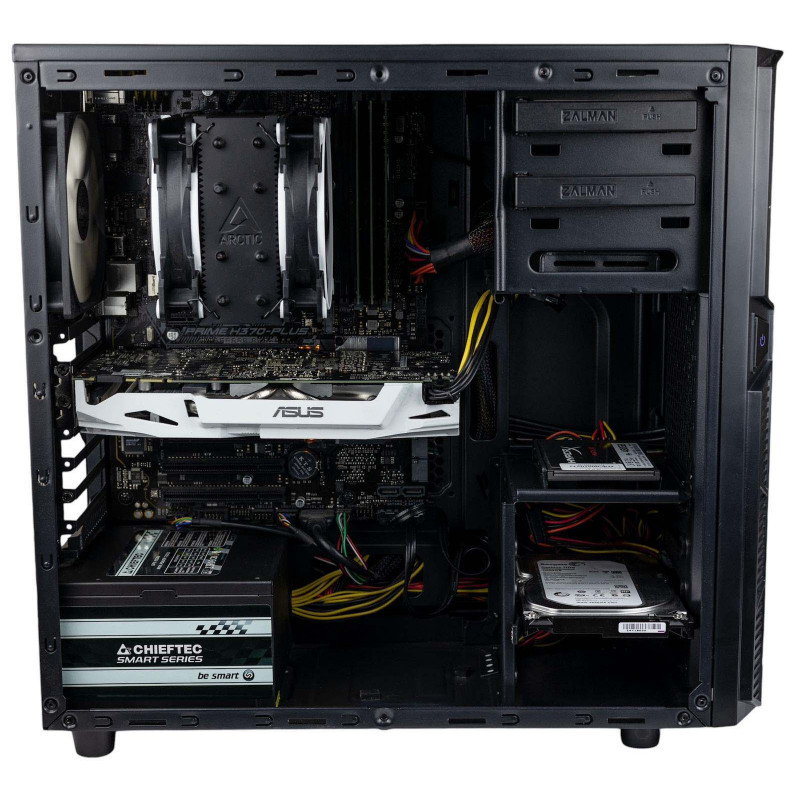 AS-IT Gaming PC, Intel i9-9900KF, GTX 1070(8GB), H370, 32GB DDR4, 480GB SSD, 1TB HDD