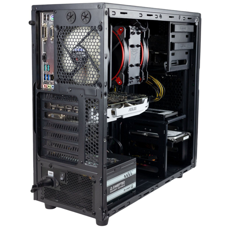 AS-IT Gaming PC, Ryzen 9 3900X, GTX 1070 (8GB), B450, 32GB DDR4, 240GB SSD, 1TB HDD, 700W