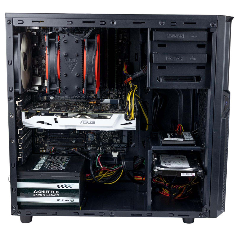 AS-IT Gaming PC, Ryzen 9 3900X, GTX 1070 (8GB), B450, 32GB DDR4, 240GB SSD, 1TB HDD, 700W
