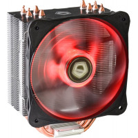 БУ Процесорний кулер ID-COOLING SE-214L-R Red LED (Intel s115x, 150W, 4pin, 1800 об/хв, 4 трубки)
