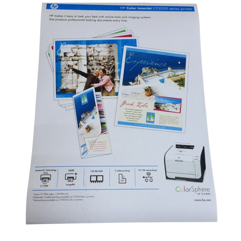 HP Color LaserJet CP2025dn Printer (A4, laser, color, USB, 20,000 pages)