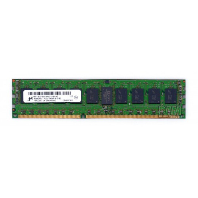 БУ Оперативна пам`ять 4 ГБ, DDR3L, серверна пам`ять, Micron (1333 МГц, 1.35 В, MT18KSF51272PZ-1G4K1)