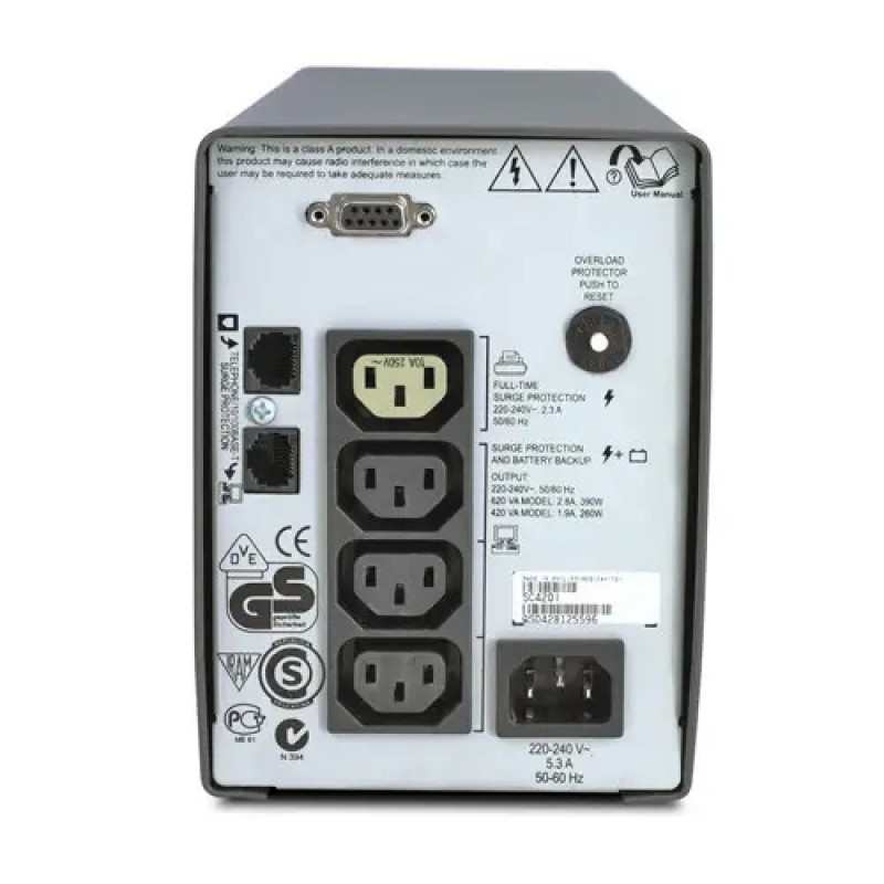 БУ Джерело безперебійного живлення (ДБЖ) APC Smart-UPS SC 420VA, 260W, Tower (SC420I) без АКБ