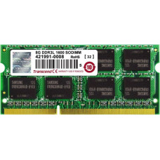 БУ Оперативная память 8 ГБ, DDR3L, для ноутбуков, Transcend (1600 МГц, 1.35 В, CL11, TS1GSK64W6H)