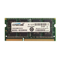 БУ Оперативная память 8 ГБ, DDR3L, для ноутбуков, Crucial (1600 МГц, 1.35 В, CL11, CT8G3S160BM.M16FE