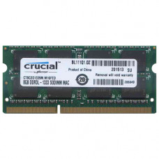 БУ Оперативная память 8 ГБ, DDR3L, для ноутбуков, Crucial (1333 МГц, 1.35 В, CL9, CT8G3S1339M.M16FE)
