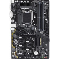 БУ Материнська плата s1151, Gigabyte GA-B250-FinTech (4xDDR4, B250, VGA, DVI, ATX) Без заглушки!