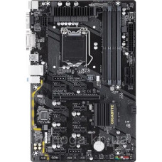 Used Motherboard s1151, Gigabyte GA-B250-FinTech (4xDDR4, B250, VGA, DVI, ATX) Without a plug!