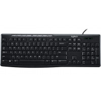 БУ Клавиатура проводная Logitech K200 (USB, ENG/RU) без ножек
