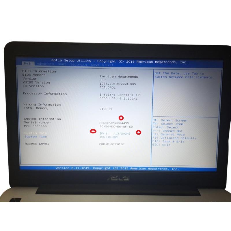 Discount! BU Notebook 15.6" ASUS X555UB, Core i7-6500U (2.5GHz) 8GB DDR3, GeForce 940M (2Gb), 240Gb SSD