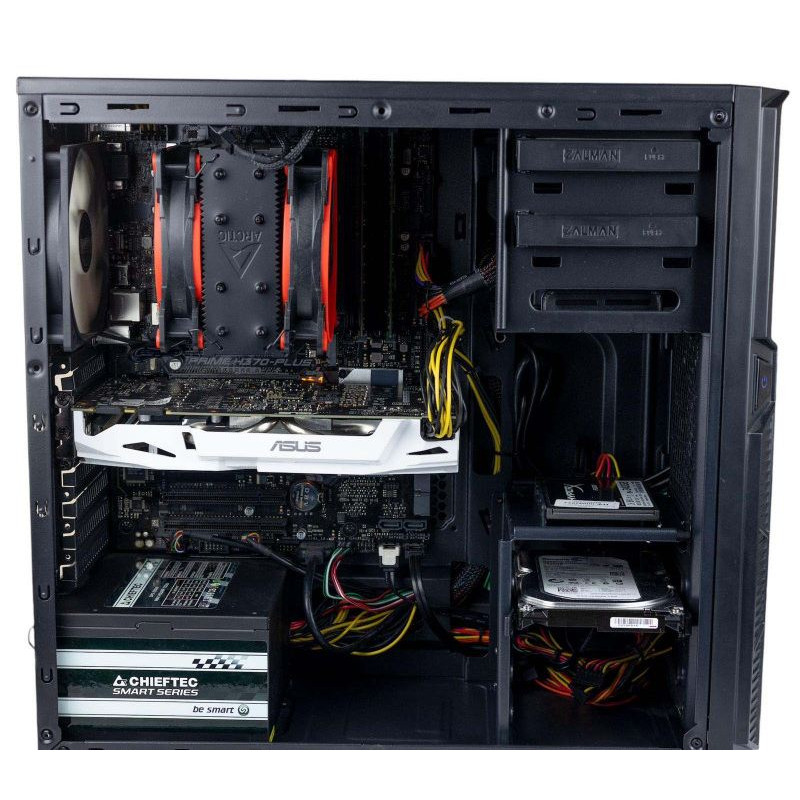 AS-IT Gaming PC, Intel i9-9900KF, GTX 1070(8GB), H370, 32GB DDR4, 240GB SSD, 1TB HDD