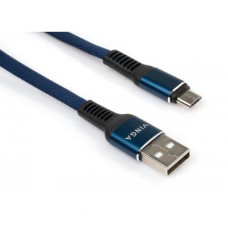 Cable Vinga USB 2.0 AM to Micro 5P 1m nylon blue