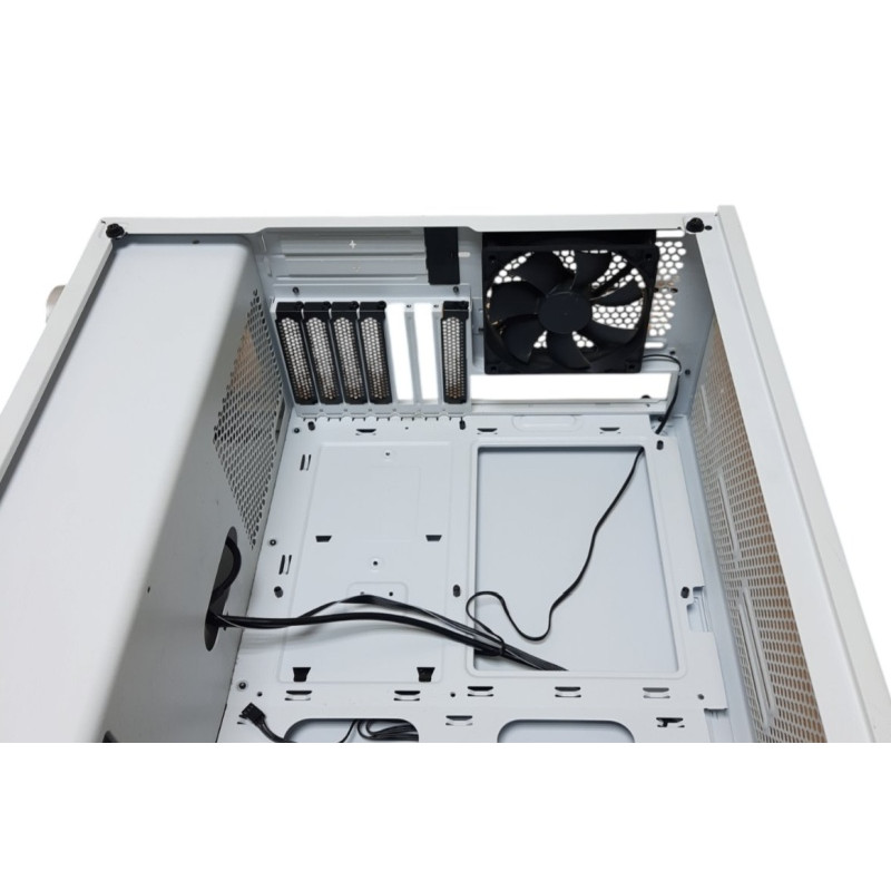 CORSAIR Carbide 275R Tempered Glass White Case, 455x460x211 mm, without PSU (bottom), ATX