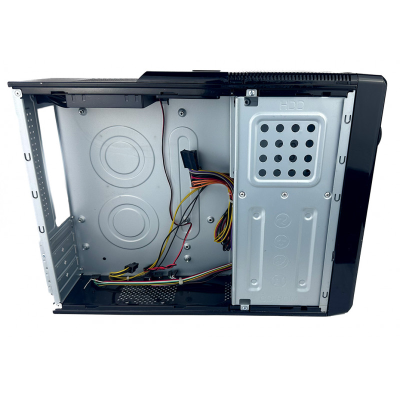 Used Case Logicpower S602 BR Slim, card reader, 2xUSB2.0, Black, 400W PSU