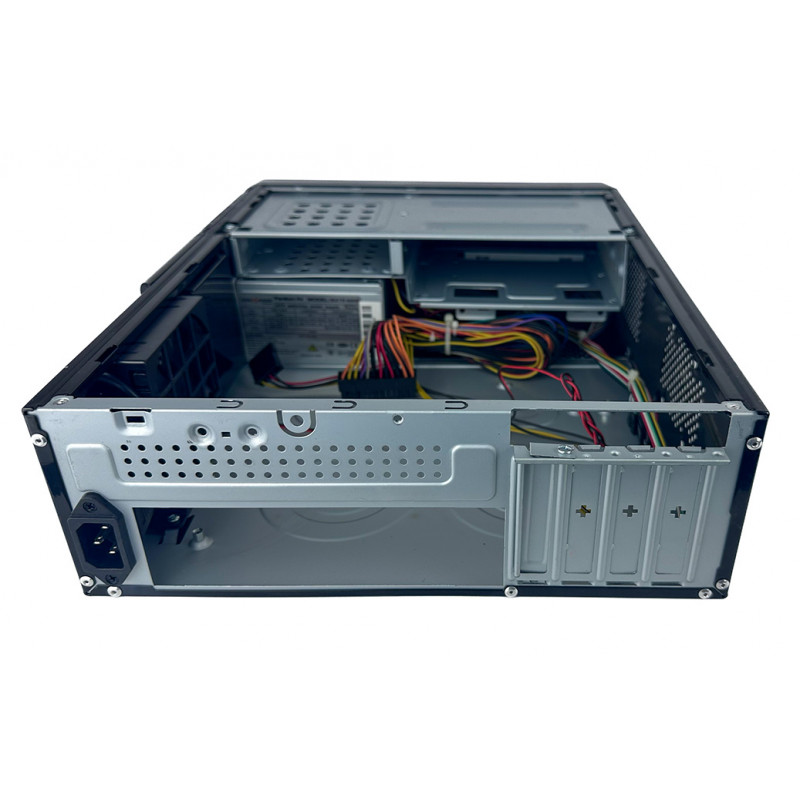 Used Case Logicpower S602 BR Slim, card reader, 2xUSB2.0, Black, 400W PSU