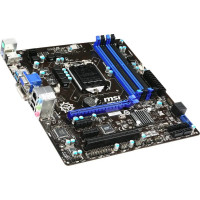 БУ Материнська плата s1150, MSI B85M-E45 (4xDDR3, Intel B85, PCI-Ex16, VGA, DVI, HDMI, mATX)