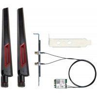 WIFI Модуль NGFF Intel Wi-Fi 6E AX210 Kit (2.4 Гбит/с, 2.4/5/6 GHz, 802.11ax, BT 5.3) антенны 10Dbi