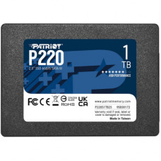 SSD накопитель 1 ТВ Patriot P220 (2.5", TLC, SATAIII, P220S1TB25)