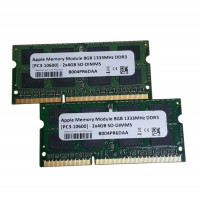 БУ Оперативна пам`ять 8 ГБ (4+4), DDR3, для ноутбуків, Apple (1333 МГц, 1.5В, CL11, B004PR6DAA)
