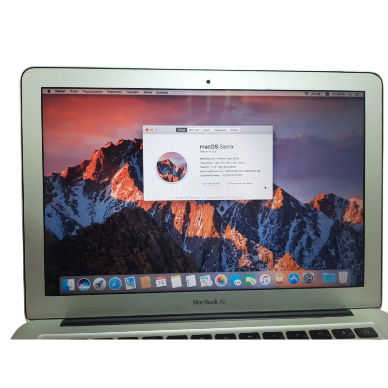 БУ Ноутбук 13.3" Apple MacBook Air 2010, Intel C2D L9400 (1.86ГГц) 2GB DDR3, GeForce 320M, 256GB SSD