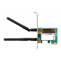 БУ Бездротовий Wi-Fi адаптер D-Link DWA-548, PCIe x1, 300 Мбіт/c, 2.4 ГГц (LP)