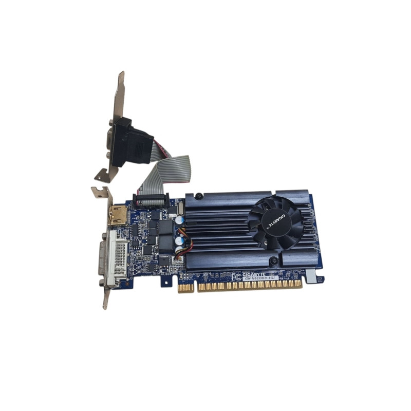 Used Video card Gigabyte GeForce GT 610 1GB GDDR3, 64-bit, 810/1333 MHz, VGA, DVI, HDMI