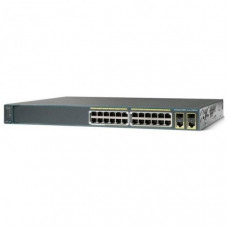 БУ Коммутатор управляемый Cisco Catalyst C2960, Layer 2, 24 x 100mbps, 2 x combo Gigabit/SFP, Console