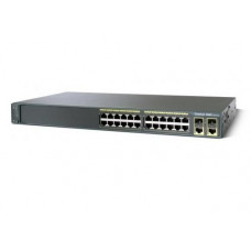 БУ Коммутатор управляемый Cisco Catalyst C2960 Plus, Layer 2, 24x100mbps, 2xcombo Gigabit/SFP, Console