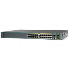 БУ Коммутатор управляемый Cisco Catalyst C2960, Layer 2, 24 x 100mbps, 24xPoE, 2xcombo Gigabit/SFP