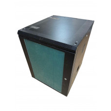 Уцінка! БУ Шафа підлогова 15U 600X650, двері скло, на ніжках