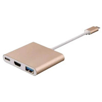 Adapter Type-C to HDMI+PD+USB 3.0