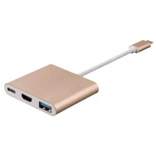 Адаптер Type-C к HDMI+PD+USB 3.0