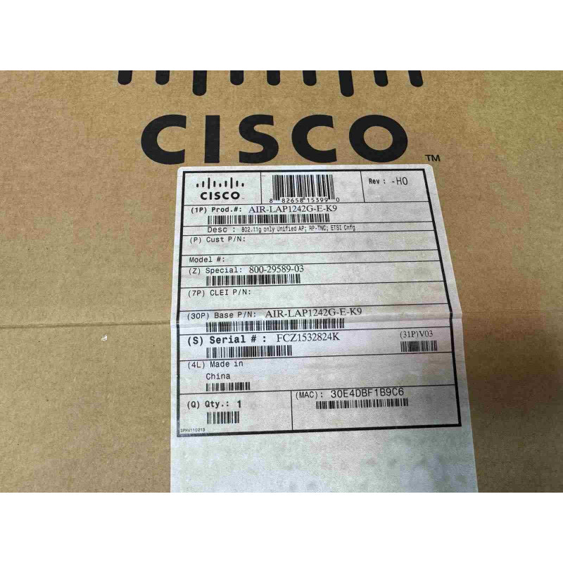 Wi-Fi access point Cisco AIR-LAP1242G, 802.11g, 2.4 GHz, 1 x 10/100, PoE