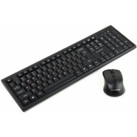 Комплект (клавіатура та миша) Gembird KBS-WM-03-UA Black, бездротовий, USB, чорний