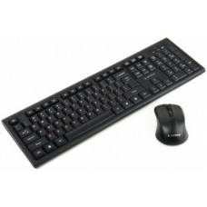 Set (keyboard and mouse) Gembird KBS-WM-03-UA Black, wireless, USB, black