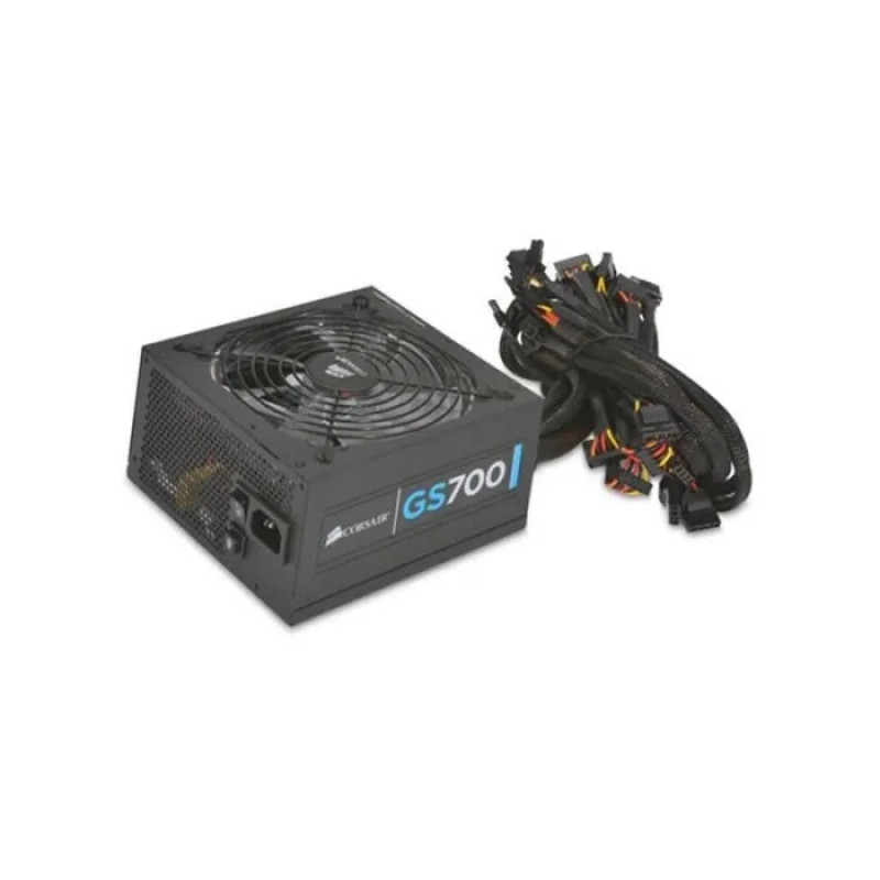 Power supply unit 700 W Corsair GS700, 24+4+4 pin, video card power - 2x(6+2pin), 120 mm, ATX