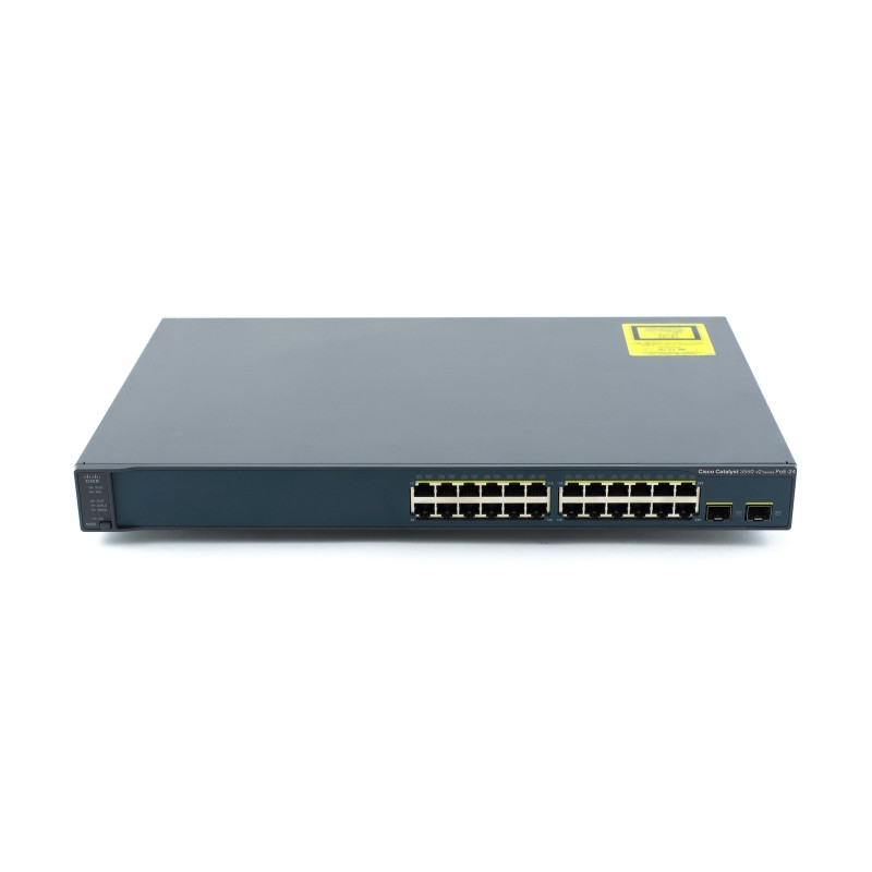 БУ Коммутатор управляемый Cisco Catalyst WS-C3560V2-24PS-S, Layer 3, 24 PoE x 100mbit, 2 x Gigabit SFP