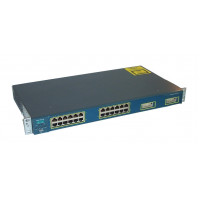 Used Cisco Catalyst WS-C2950G-24-EI managed switch, 24x10/100, 2x1000BASE-X GBIC