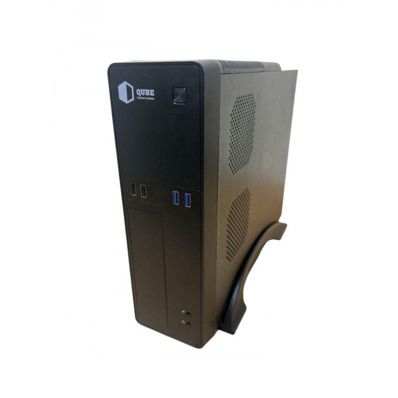 БУ Корпус QUBE Slim, БП 400 Вт (24+4+4), mATX