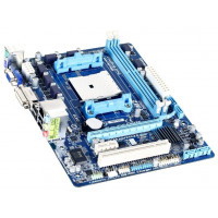 БУ Материнська плата sFM2, Gigabyte GA-F2A55M-DS2 (2xDDR3, AMD A55, VGA, DVI, mATX)